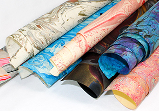 Hand-Made Marbled Paper