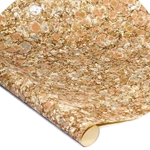 Italian Marbled Paper - STONE - Peach/Gold/Silver