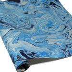 Marbled Lokta Paper - BLUE/CREAM