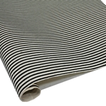 Silkscreened Nepalese Lokta Paper - Stripes - BLACK AND CREAM