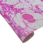 Hand Marbled Paper - BUBBLE GUM STONE