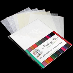 Unryu Mulberry Paper Pack in 6 White Varieties