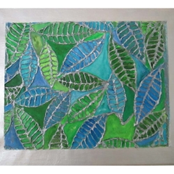 EMBOSSED PAPER PAINTING