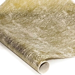 Silkscreened Nepalese Lokta Paper - WOOD GRAIN - Gold on Cream
