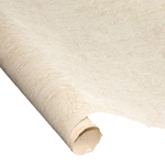 Silkscreened Nepalese Lokta Paper - WOOD GRAIN - White on Cream
