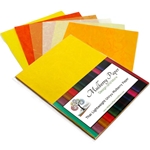 Unryu Mulberry Paper Pack in 6 Yellow and Orange Colors