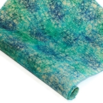 Nepalese Batik Lokta Paper - Vein - BLUE/PURPLE/GREEN