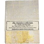 Handmade Nepalese Lokta Paper Pack - CREAM, GOLD AND SILVER
