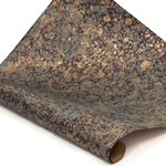 Italian Marbled Paper - STONE - Blue/Gold