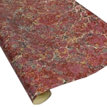 Italian Marbled Paper - STONE - Red/Black