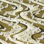 Japanese Chiyogami Yuzen Paper - DESERT CRANE