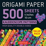 Origami Paper Pack - DOUBLE SIDED KALEIDOSCOPE PATTERNS - 4"