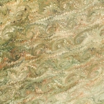 Italian Marbled Origami Paper - SPIRAL - Olive Green