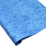 Metallic Indian Batik Cotton Rag Paper - CRINKLE - BLUE