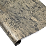 Metallic Indian Batik Cotton Rag Paper - CRINKLE - BLACK/GOLD