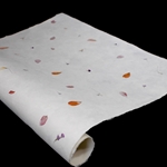 Gampi Paper with Bougainvilla Flowers - IVORY - 90GSM