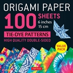 6" Origami Paper and Instruction Kit - TIE-DYE PATTERNS