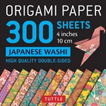 4" Origami Paper and Instruction Kit - JAPANESE WASHI