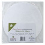 Handmade Deckle Edge Indian Cotton Watercolor Paper Pack - ROUGH - ROUND 12" x 12"
