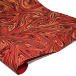 Brazilian Marbled Paper - FANTASY - Red