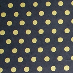 Lokta Paper Origami Pack - Polka Dots - GOLD ON BLACK