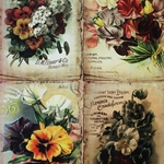Decoupage Paper - PANSY SEEDS