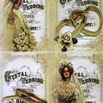 Decoupage Paper - CRYSTAL WEDDING