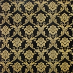 Decoupage Paper - GOLD FILIGREE ON BLACK