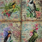 Decoupage Paper - ROYAL BIRDS