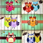 Decoupage Paper - WHIMSICAL OWLS
