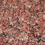 Brazilian Marbled Origami Paper Pack - FRENCH CURL -Russet Brown - 4 Sheet Pack - 6 x 6 Inch