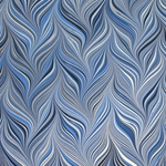 Brazilian Marbled Origami Paper Pack - WAVED GELGIT - Blue - 4 Sheet Pack - 6 x 6 Inch