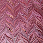 Brazilian Marbled Origami Paper Pack - WAVED GELGIT - Magenta - 4 Sheet Pack - 6 x 6 Inch
