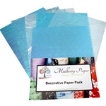 Assorted Texture Paper Pack in Blue Colors