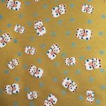 Chiyogami Yuzen Origami Paper - LUCKY CAT - 4 Sheet Pack - 6 x 6 Inch