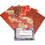 Japanese Chiyogami Paper Pack - REDS