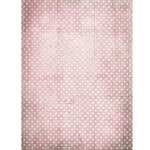 Screenprinted Unryu - Decoupage Paper - FADED PINK DOTS