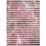 Screenprinted Unryu - Large Decoupage Paper - HOT PINK STRIPES