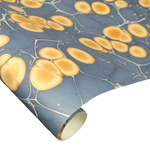 Indian Cotton Rag Marble Paper - Stone - GOLD ON MIDNIGHT BLUE