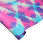 Indian Cotton Rag Paper - Tie Dye - CRINKLE TURQUOISE AND MAGENTA
