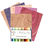 Jute Marble Paper Pack - PINKS AND PURPLES