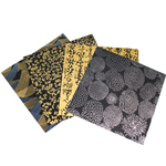Assorted 6" Chiyogami Origami 16 Sheet Pack - BLACKS