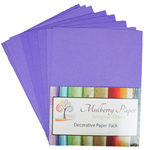 Recycled Elephant Dung Paper (10 Sheets) - PURPLE