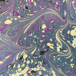 Hand Marbled Paper - COSMIC SWIRL