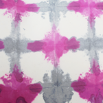 Indian Cotton Rag Origami Paper - Tie Dye - CRINKLE GREY AND MAGENTA