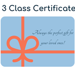 In-person Class Gift Certificate - 3 Classes