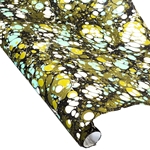 Hand Marbled Paper - MOSSY STONE