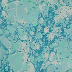 Hand Marbled Origami Paper - JUST BLUES STONE