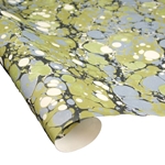 Hand Marbled Paper - SWAMP STONE