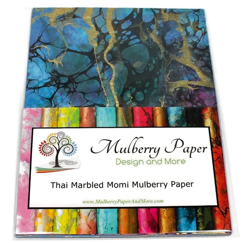 Thai Specialty Paper - Silk Mulberry Unryu Blue TU-2040 Small